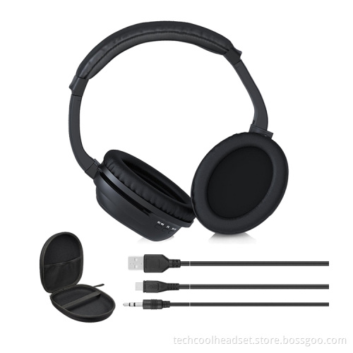 over ear bluetooth headphone and wireless earphone active noise cancelling headphones with mic